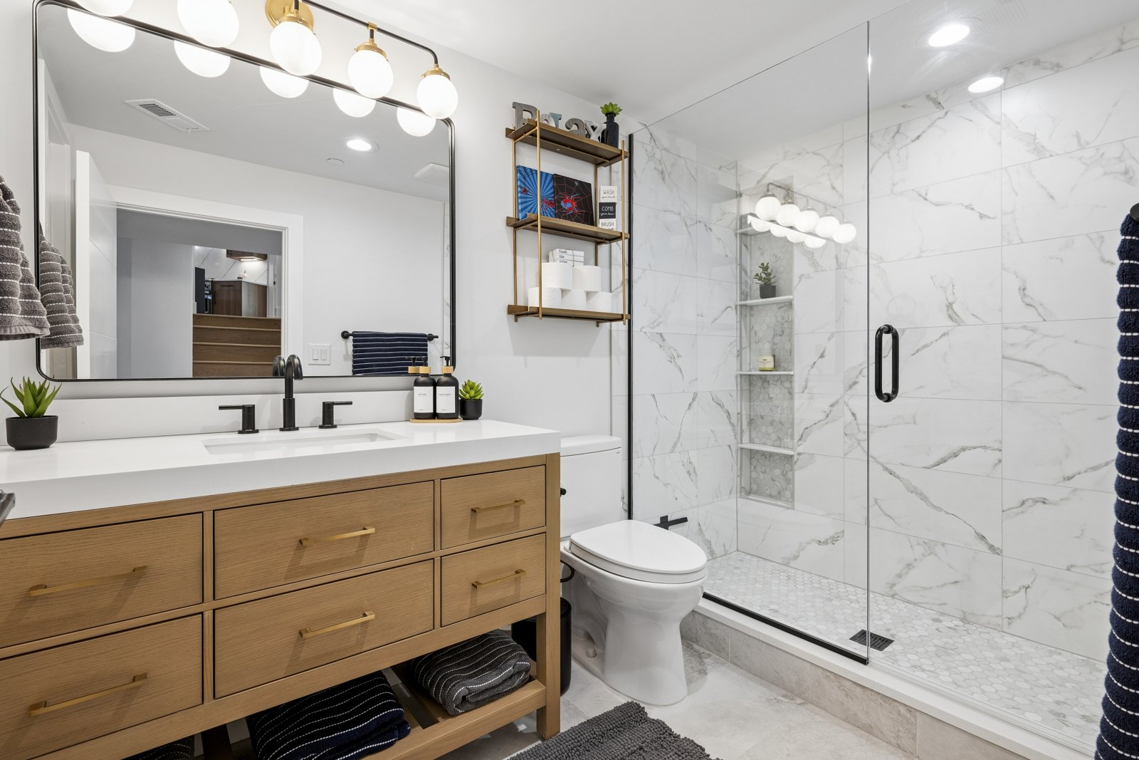 After · Completed Full Bathroom