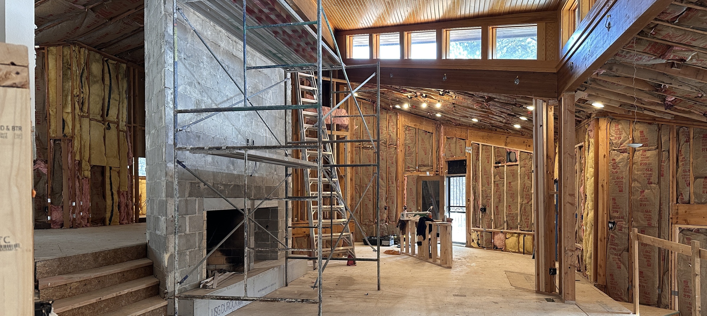 During · Main-Level Reconfiguration Underway
