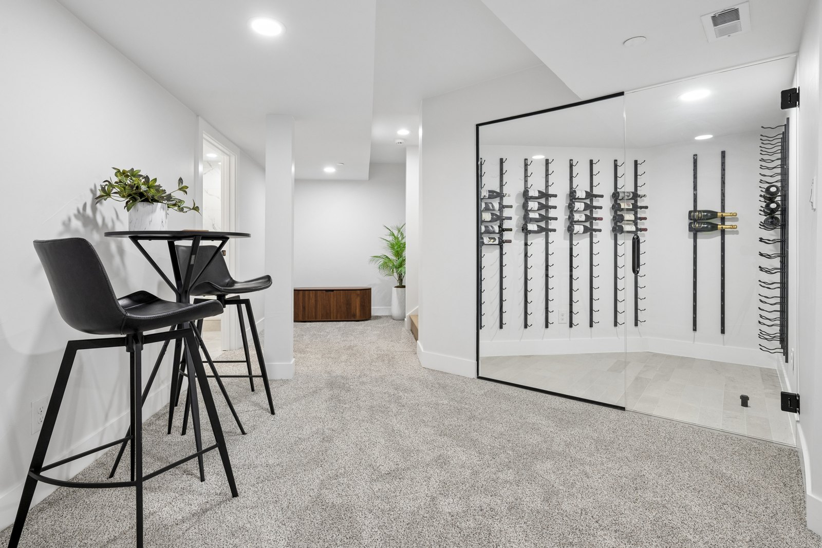After · Completed Wine Room